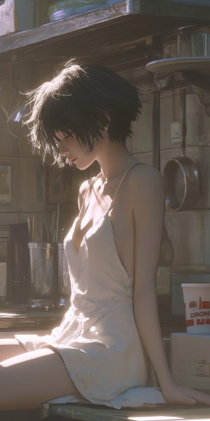 短发少女