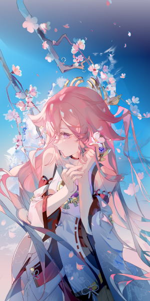 《原神》八重神子4K手机壁纸