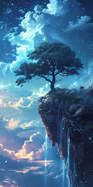 梦幻星空2K动漫风景壁纸