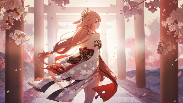 原神八重神子4K电脑壁纸