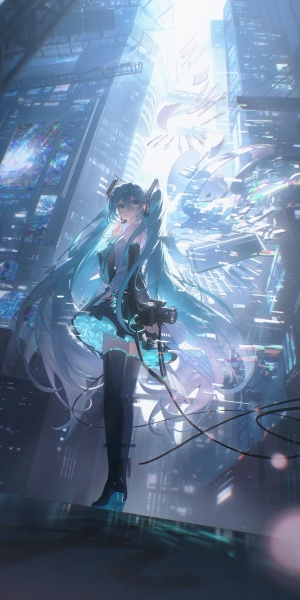 初音未来5K手机壁纸