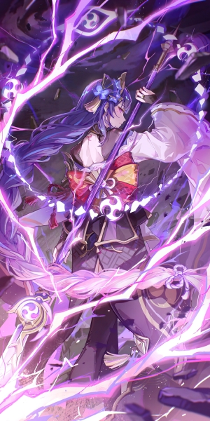 《原神》雷电将军2K手机壁纸