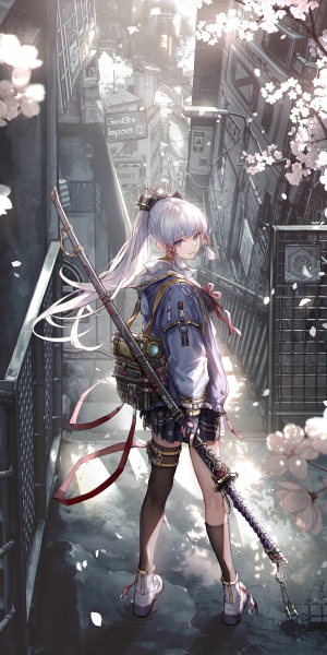 《原神》神里绫华2K手机壁纸