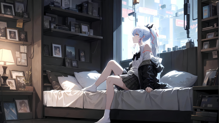 原神神里绫华日常4K电脑壁纸