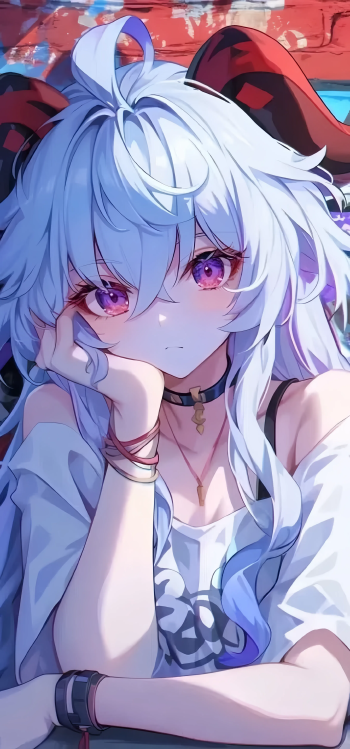 原神甘雨优雅纯美4K手机壁纸