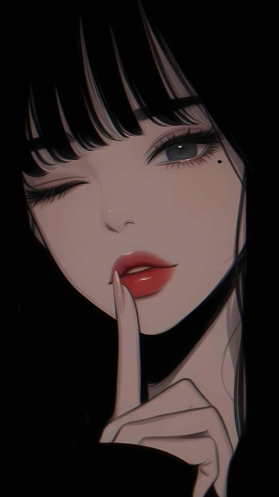 暗黑系女生动漫竖屏壁纸