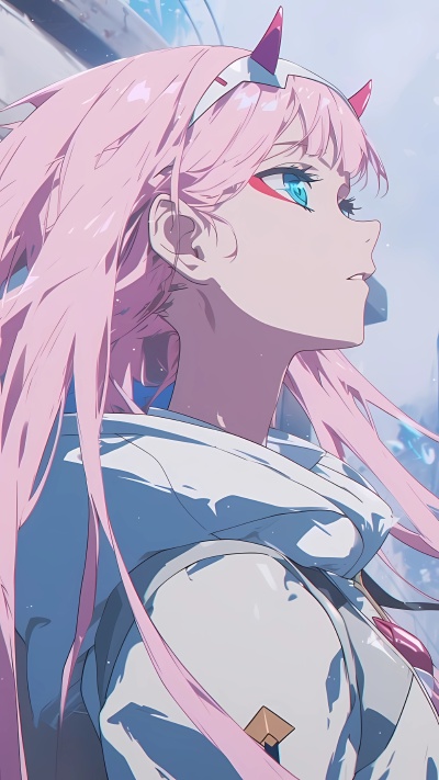 DARLING in the FRANXX零二4K手机壁纸