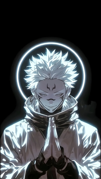 《咒术回战》两面宿傩黑白高清手机壁纸