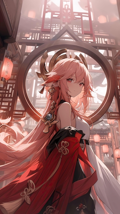 原神八重神子高清唯美2K手机壁纸