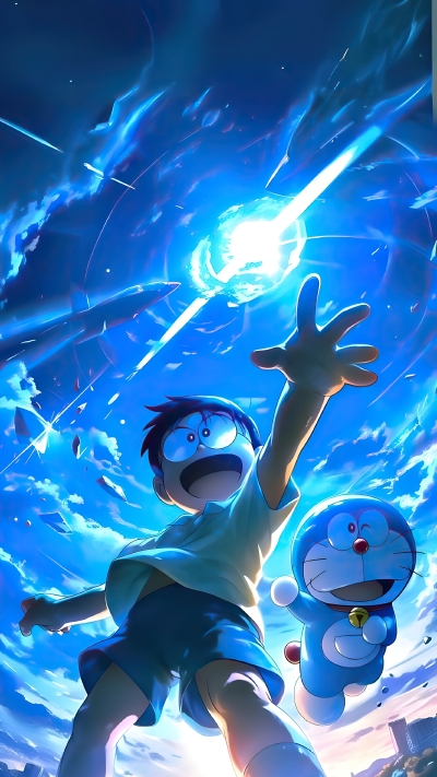 哆啦A梦大雄2K手机壁纸