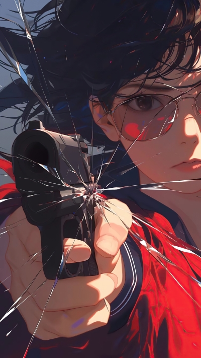 红衣少女高清动漫壁纸