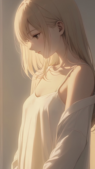 清新佳人动漫少女2K手机壁纸