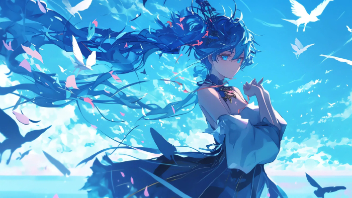 动漫少女2K电脑壁纸