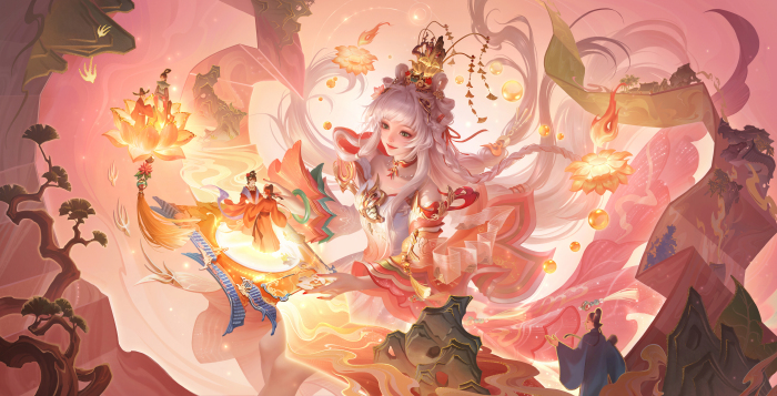 《王者荣耀》西施4K电脑壁纸：国风奇幻与神秘梦幻