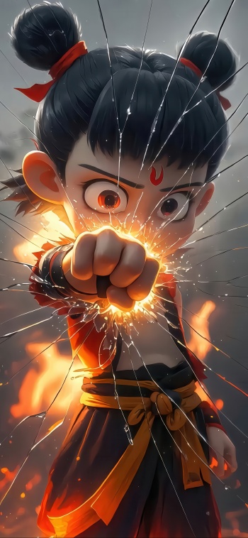 《哪吒之魔童闹海》哪吒2K手机壁纸