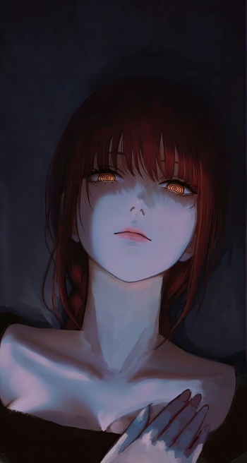 《链锯人》玛奇玛4K手机壁纸｜暗黑支配者×螺旋之瞳