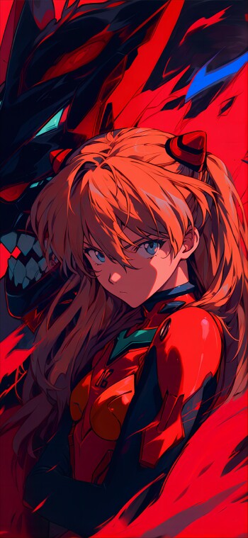 《新世纪福音战士》明日香 2K 手机壁纸 – 必应精选高画质版