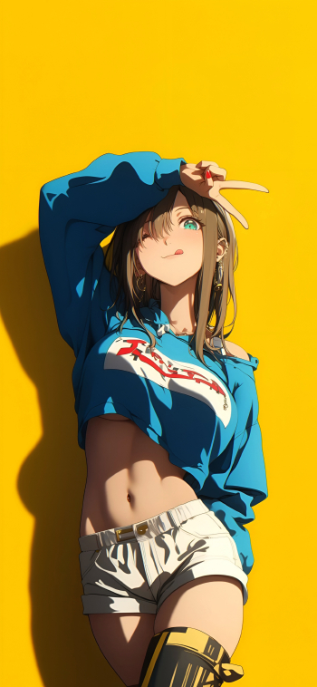 活力动漫少女 2K 手机壁纸 – 必应精选时尚清新风