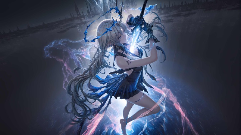 暗域流光的视觉诗篇：大卡提希娅桌面暗黑美学