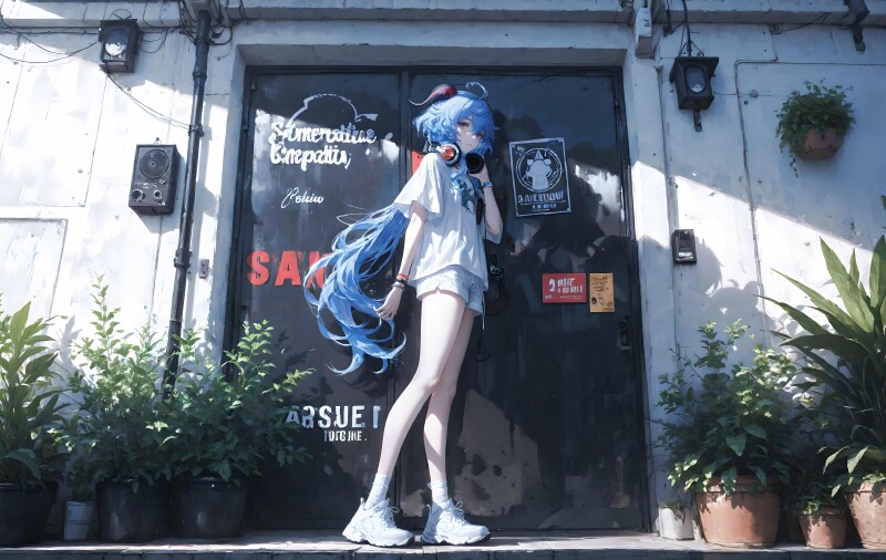 甘雨·原神4K高清电脑壁纸下载｜街头写实×动漫质感