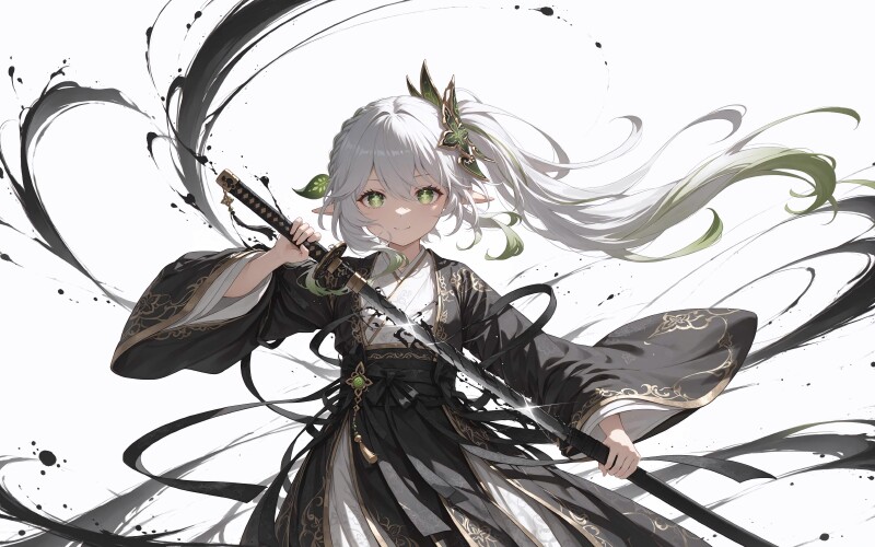 《原神》纳西妲4K电脑壁纸｜精致剑术少女高清4096×2560