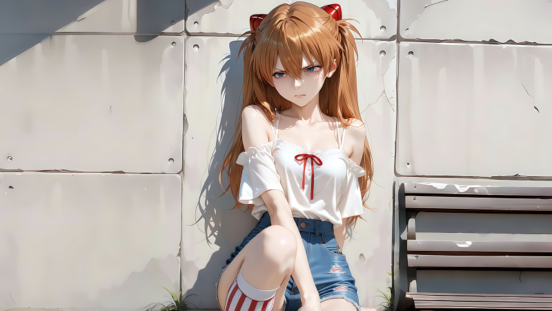 《新世纪福音战士》明日香4K壁纸 | 强烈个性与青春活力的完美呈现