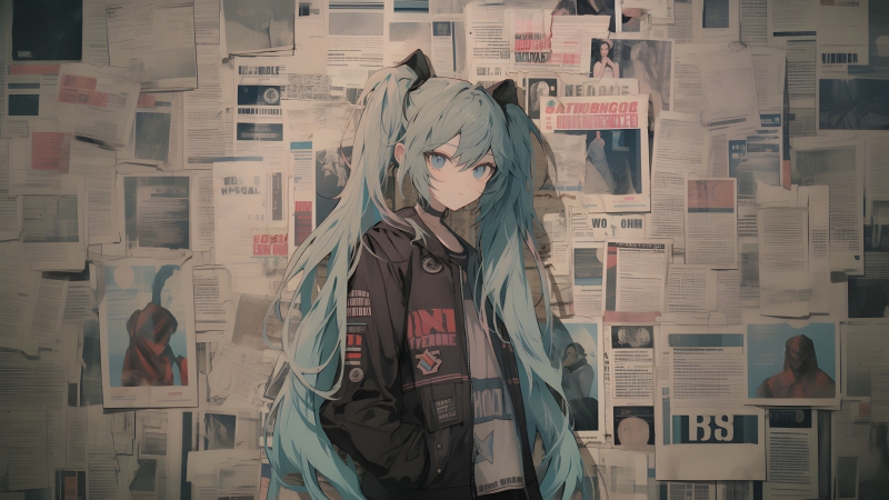 初音未来动漫4K壁纸下载 | 高清虚拟歌手桌面背景