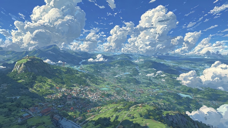 动漫风景4K电脑壁纸下载 | 高清唯美动漫景观桌面背景