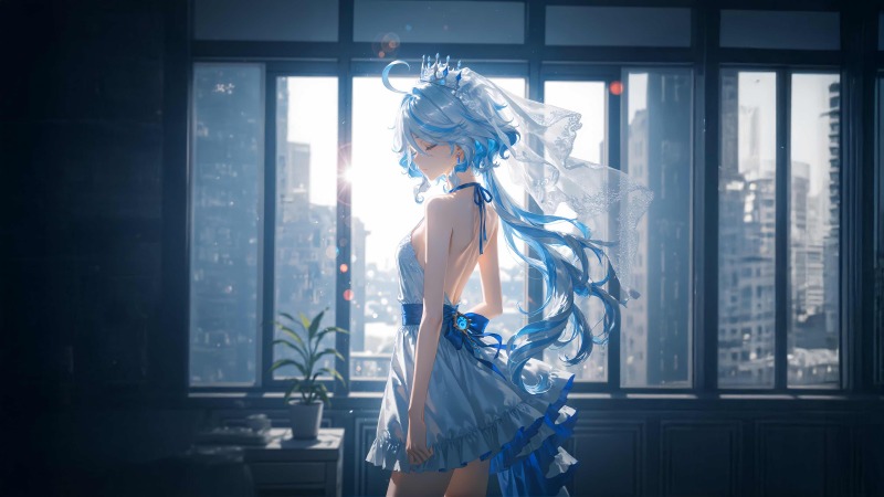 《原神》芙宁娜4K电脑壁纸 — 优雅梦幻的枫丹水神