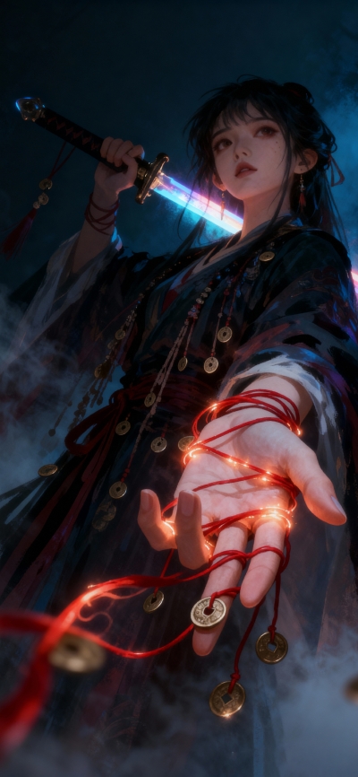 高清4K动漫少女壁纸——神秘剑士的唯美瞬间